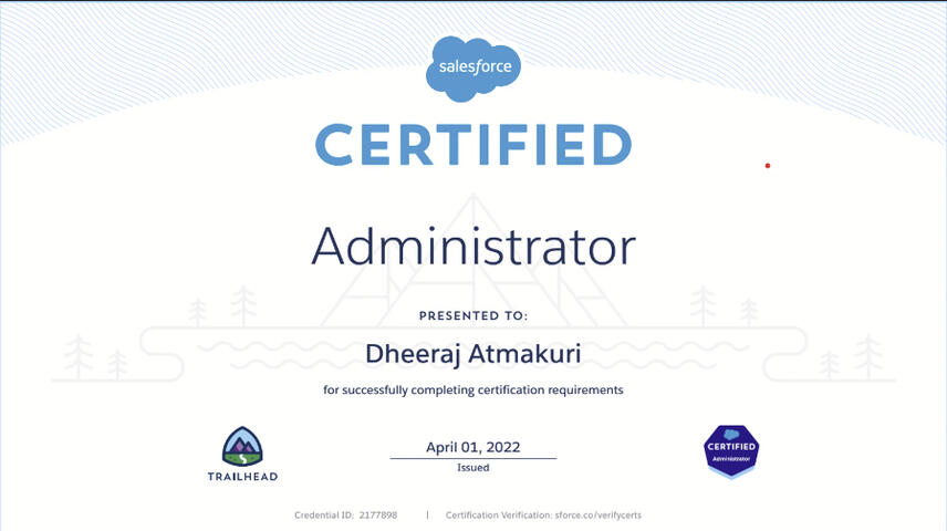 Salesforce Certified Administrator